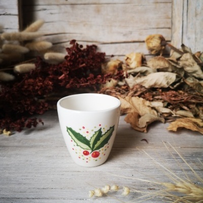 Conjunto de 6 Copinhos de café, motivos de Natal