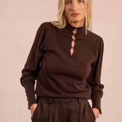 CAMISOLA MALENA CASTANHO