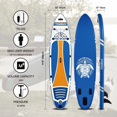 Pracha insuflável de Stand Up Paddle 11'6'' 300 liters
