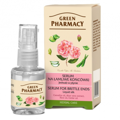 Green Pharmacy, seda líquida - soro para pontas quebradiças, 30 ml