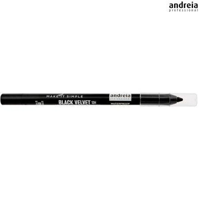 Andreia Makeup Lápis Preto Waterproof - Black Velvet 12h -