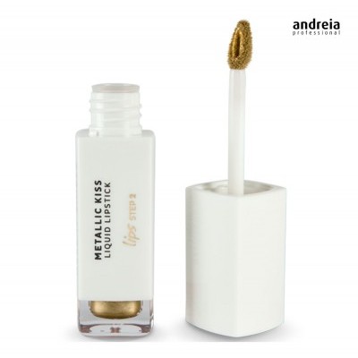 Andreia Makeup Batom Líquido Pure Gold 10 - Metallic Kiss -  Referência 45440010