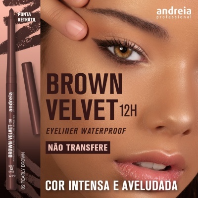 Andreia Eyes 3 - BROWN VELVET 12H – Eyeliner Waterproof