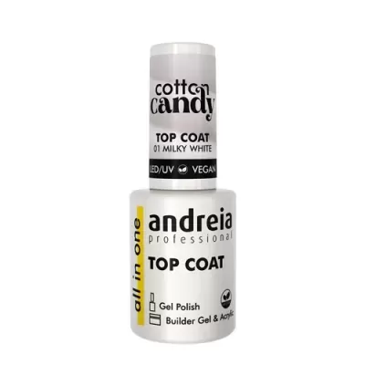 Andreia All In One Cotton Candy Top Coat 01 Milky White 10.5ml