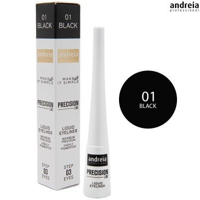 Andreia Makeup Eyeliner Líquido 3.5ml - Precision 01 Black