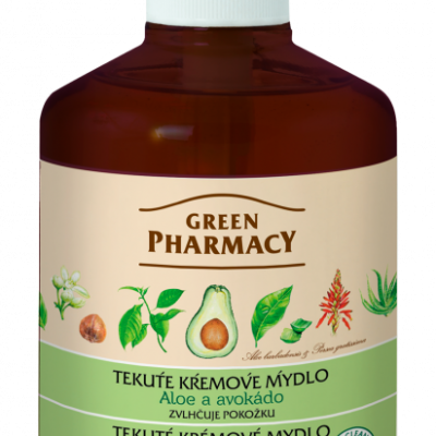 Green Pharmacy Aloe e Abacate - sabonete líquido hidratante da pele, 460 ml