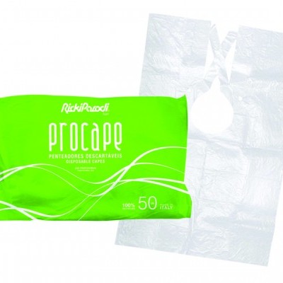 Penteador Descartável RickiParodi Procape Branco 50 Unid.