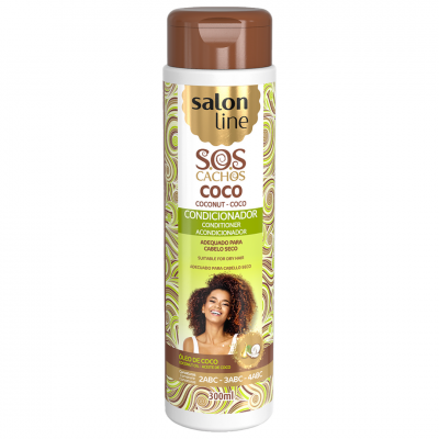 Condicionador Coco Tratamento Profundo S.O.S Cachos Salon Line 300ml
