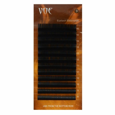 Extensão de Pestanas  Curvatura "D" 0.05D 12mm