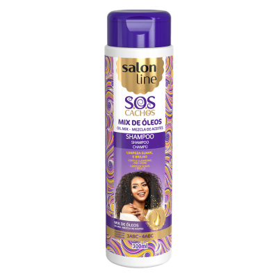 Champô Nutritivo S.O.S Cachos Mix De Óleos Salon Line 300ml