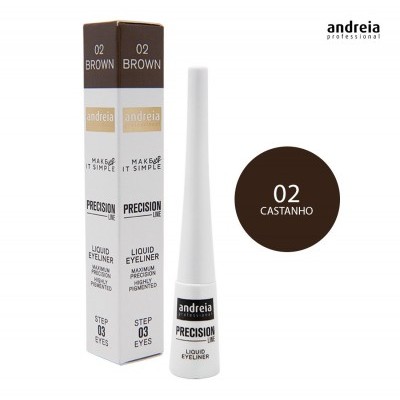Andreia Makeup Eyeliner Líquido 3.5ml - Precision 02 Brown