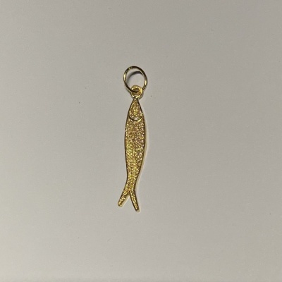 Medalha Sardinha Ouro 19,2 KT