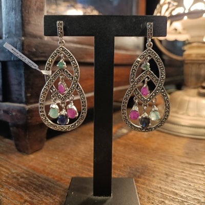 Par de Brincos Prata 925º%