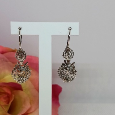 Brincos à Rainha Prata 925º%