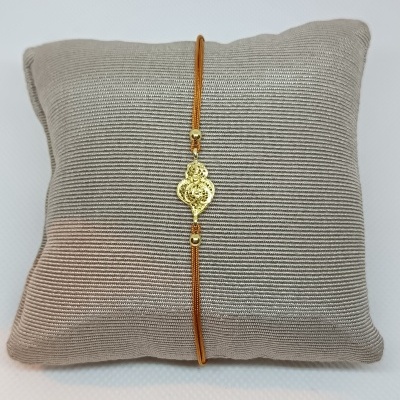 Pulseira Coração Prata 925º% Dourada