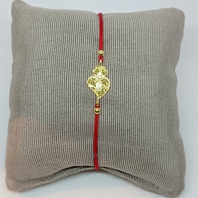 Pulseira Coração Prata 925º% Dourada