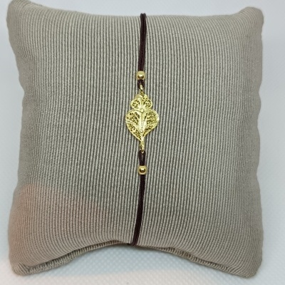 Pulseira Coração Prata 925º% Dourada