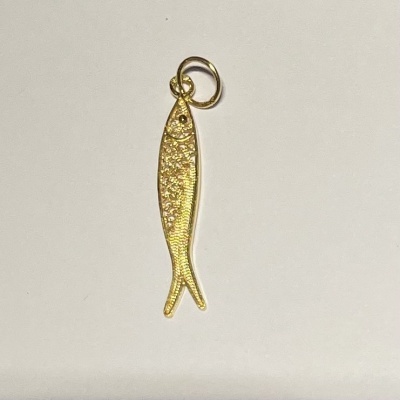Medalha Sardinha Ouro 19,2 KT