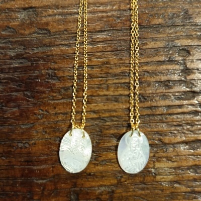 Escapulário Prata Dourada 925º%