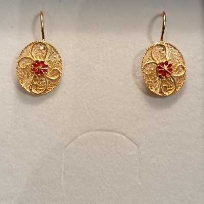 Brincos Prata 925º% Dourada