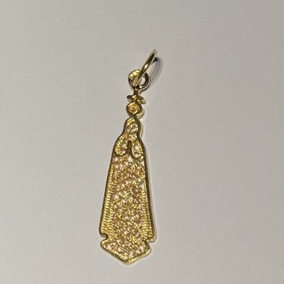 Medalha Nossa Senhora de Fátima Ouro 19,2KT