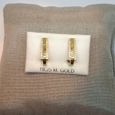 Par de Brincos Ouro 19,2KT