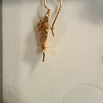 Par de Brincos Ouro 19,2KT