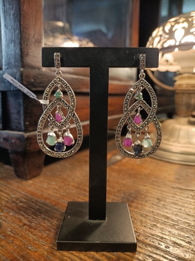 Par de Brincos Prata 925º%