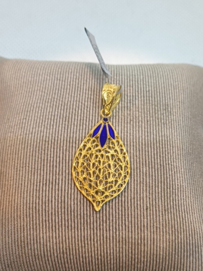 Medalha Prata 925º% Dourada