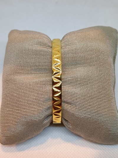 Escrava em aço c/ banho de ouro