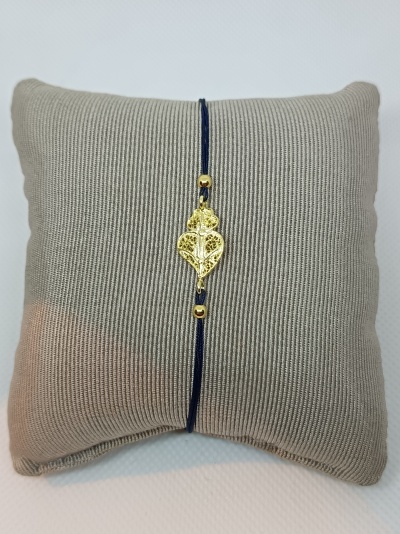 Pulseira Coração Prata 925º% Dourada