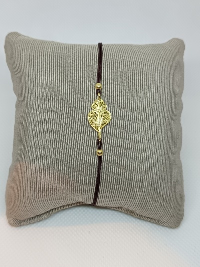 Pulseira Coração Prata 925º% Dourada