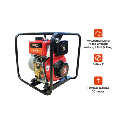 Motobomba Diesel 2"