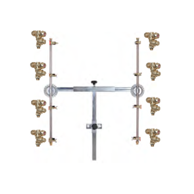 Barra Pulverização 4+4 Jatos Antigota