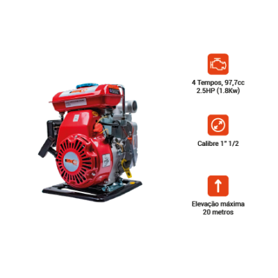 Motobomba 4T 1" 1/2
