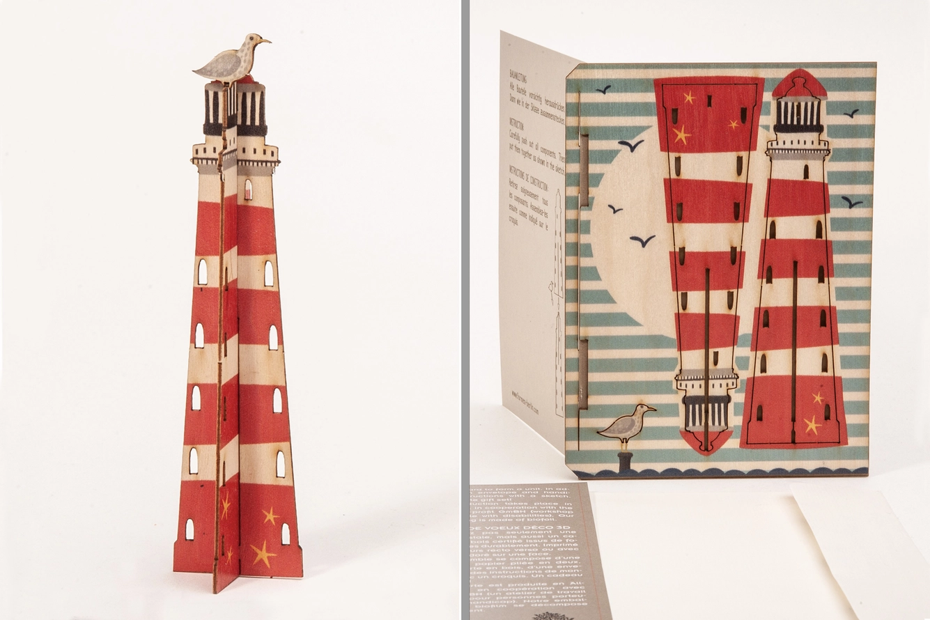LIGHTHOUSE - 3D DECO GREETING CARD FORMES BERLIN LIGHTHOUSE - 3D DECO GREETING CARD FORMES BERLIN