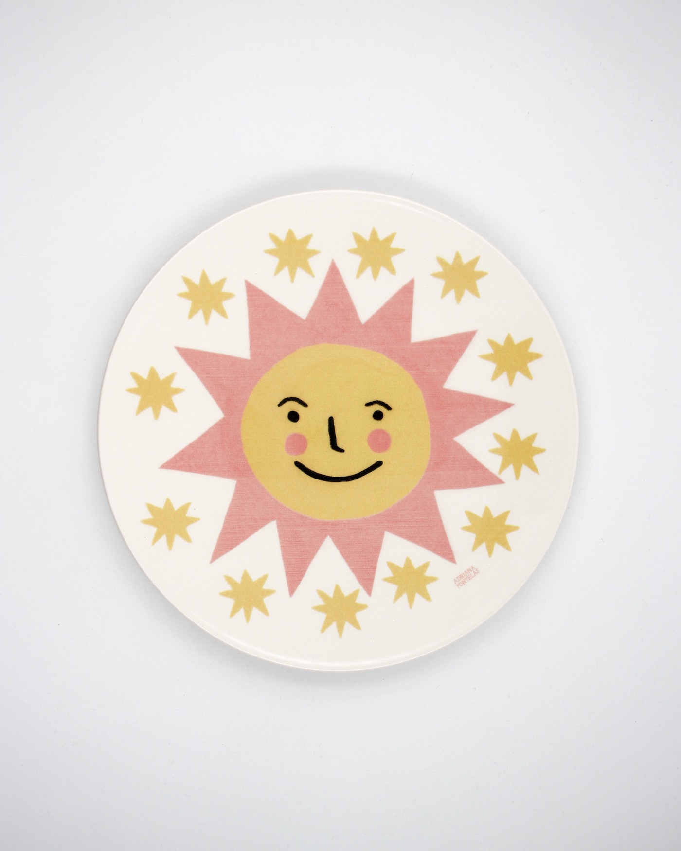 PRATO ILUSTRADO "SOL" ADRIANA FONTELAS E PÓ DE BARRO PRATO ILUSTRADO "SOL" ADRIANA FONTELAS E PÓ DE BARRO