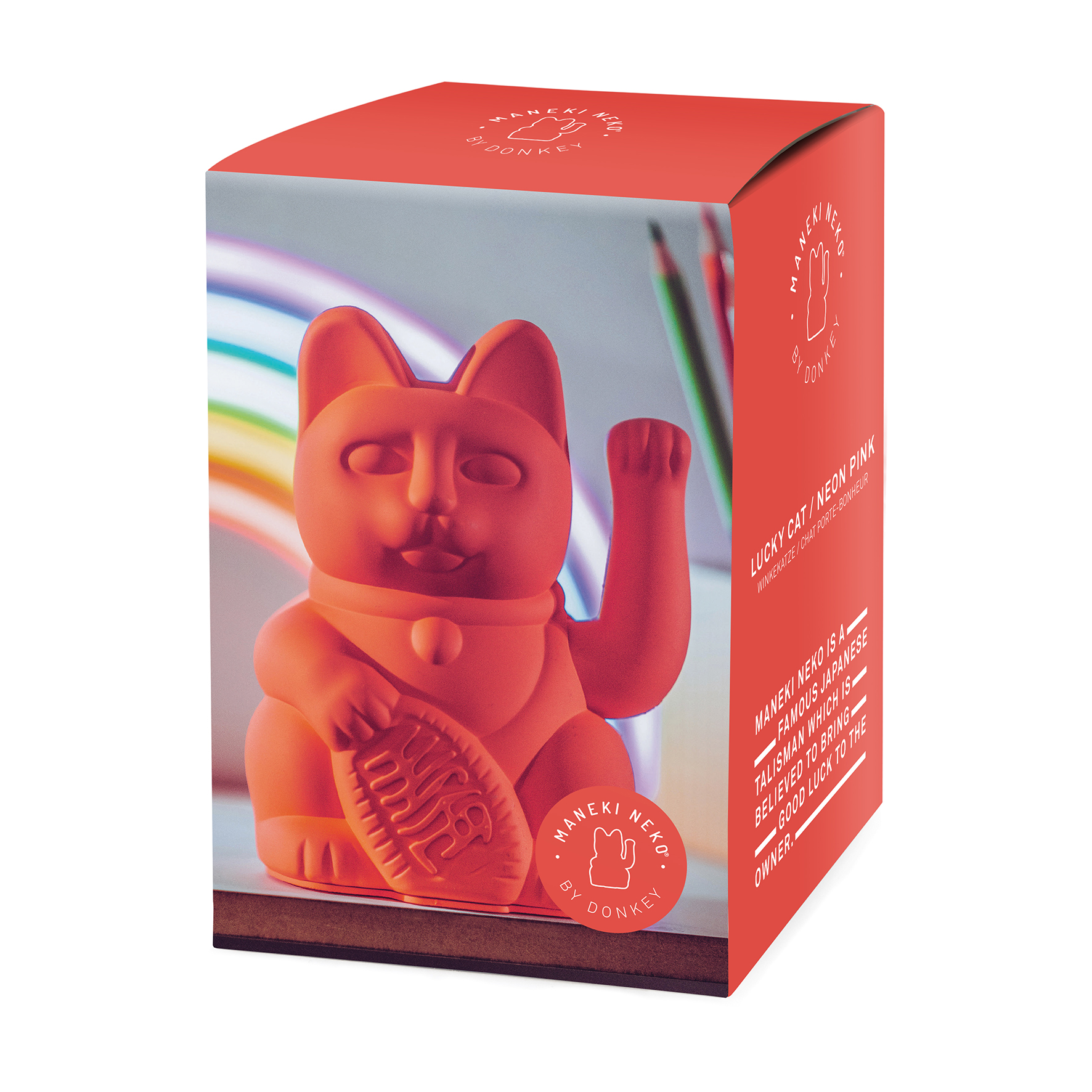 GATO DA SORTE NEON LARANJA DONKEY GATO DA SORTE NEON LARANJA DONKEY