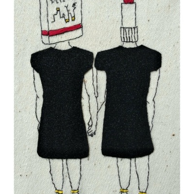 ORIGINAL "LÁBIOS PINTADOS TAMBÉM LÊEM LIVROS" MARTA INÊS