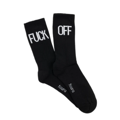 MEIAS "FUCK OFF - BLACK" FISURA