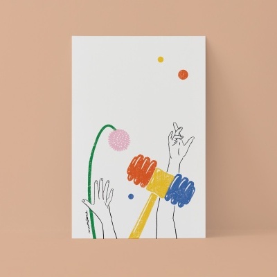 POSTAL "MARTELOS E ALHOS PORROS I" JOANA MUNDANA