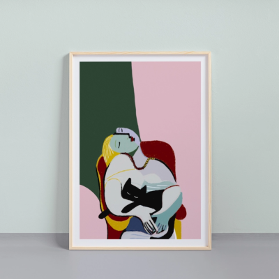 ILUSTRAÇÃO A4 "PICATSO CAT LADY" NIASKI