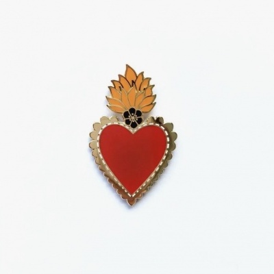 PIN MEXICAN HEART  COUSINS COLLECTIVE