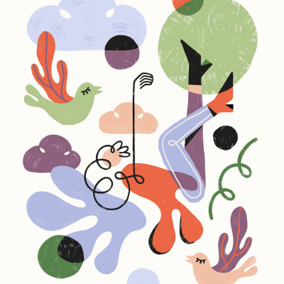 ILUSTRAÇÃO “PLAYLIST II (ROADTRIP EDITION) - CONSTRUÇÃO” CATARINA OSCARINA