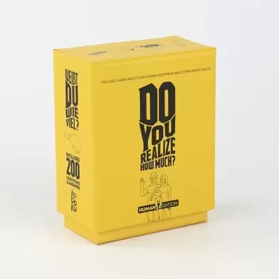 JOGO DE CARTAS "DO YOU REALIZE HOW MUCH - THE HUMAN EDITION" FLIPBOKU