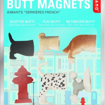 DOG BUTT MAGNETS 6 PER SET