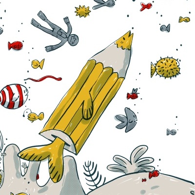 ILUSTRAÇÃO "PEIXE-LÁPIS" JOÃO COSTA