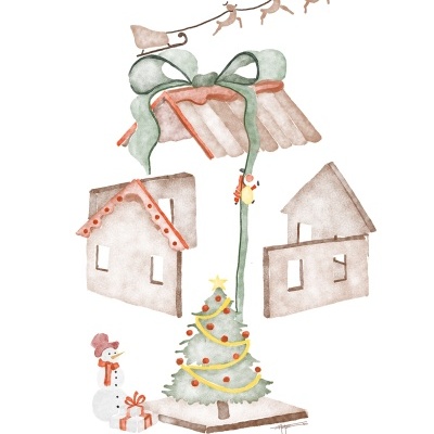 ILUSTRAÇÃO "GINGERBREAD HOUSE" MARIA JOÃO FARIA