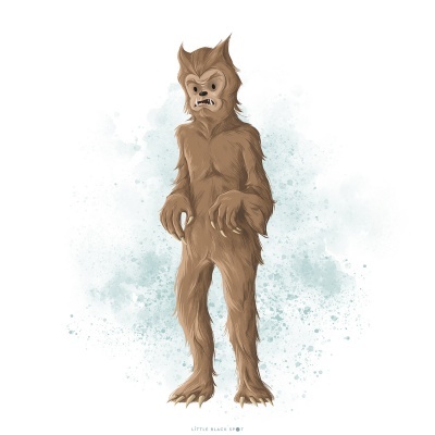 ILUSTRAÇÃO "MONSTER MASH - WOLFMAN" LITTLE BLACK SPOT