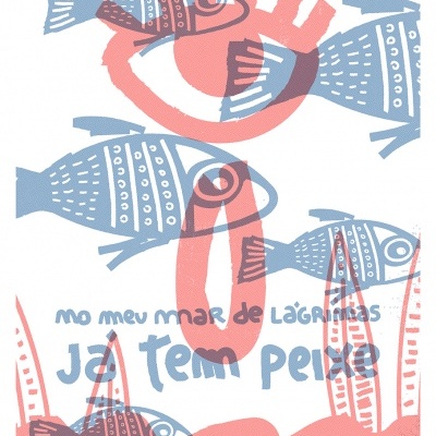 RISOGRAFIA "NO MEU MAR DE LÁGRIMA" JEFFERSON RIB